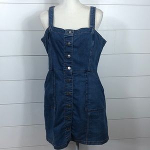 H&M Overall Denim Dress 12
